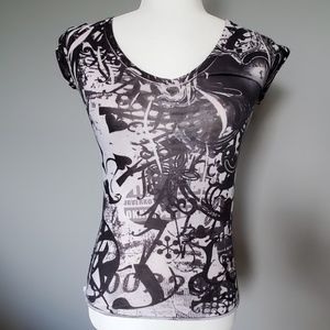 Cut out Back T Shirt